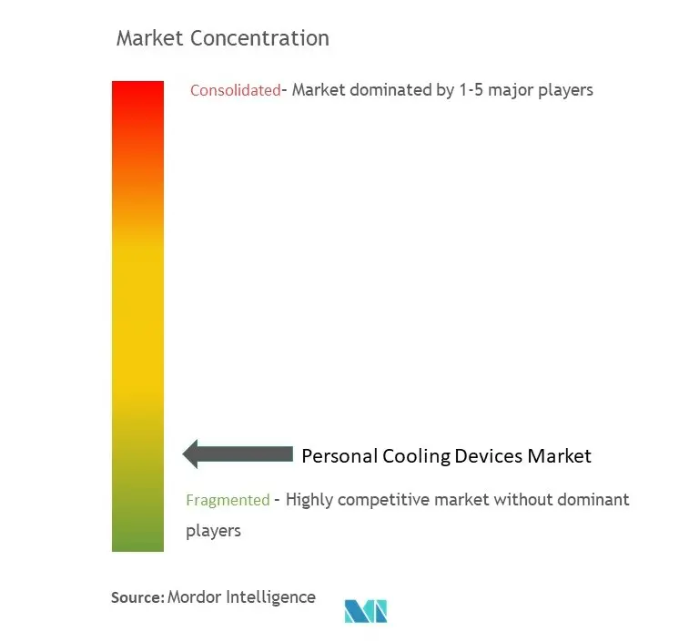 Concentração do mercado de dispositivos de refrigeração pessoal