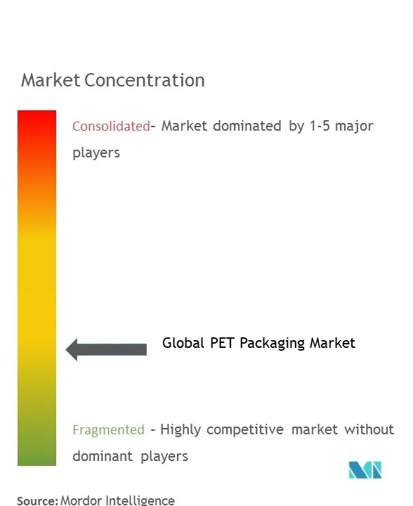 世界のPET包装市場の集中度