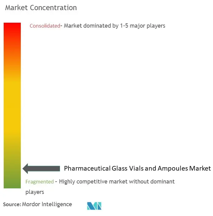 Pharmaceutical Glass Vials and Ampoules Market Concentration