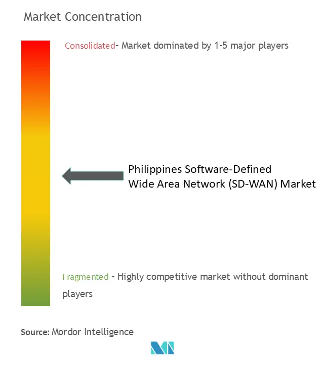 Philippines Software-Defined Wide Area Network (SD-WAN) Market Concentration