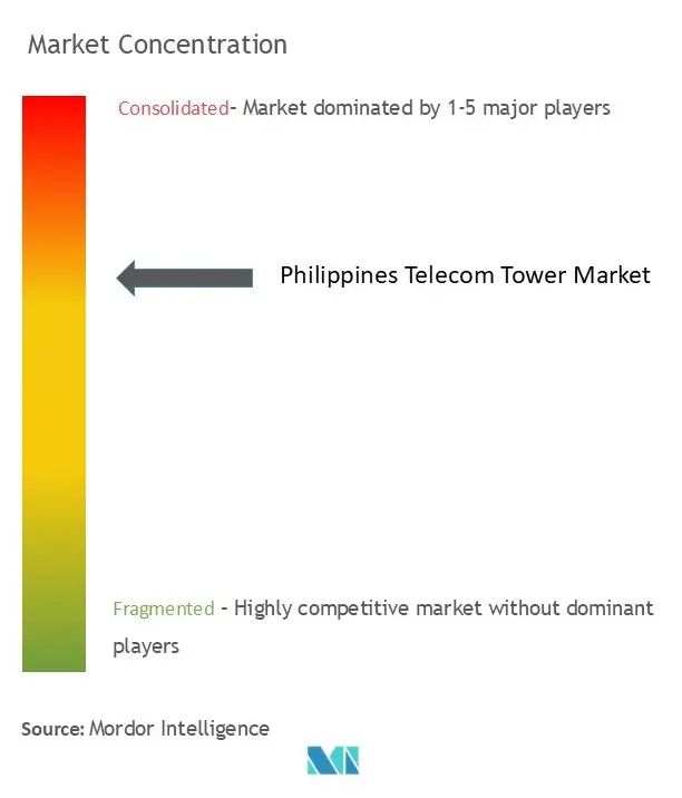 Philippines Telecom Towers Market Concentration