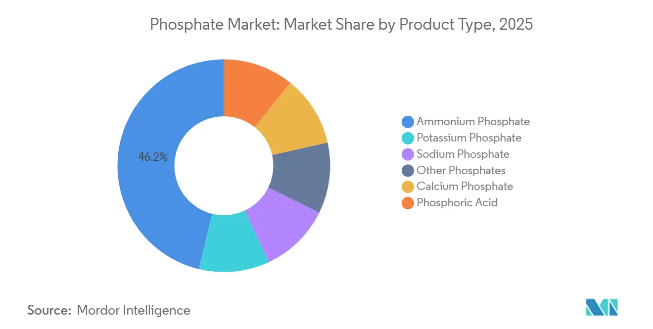 Phosphat-Marktanteil nach Produkttyp, 2025
