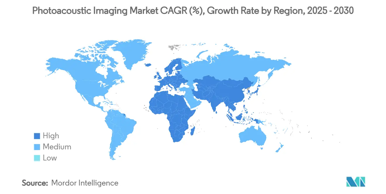 광먹튀없는 바카라사이트 이미징 시장 CAGR(%), 지역별 성장률