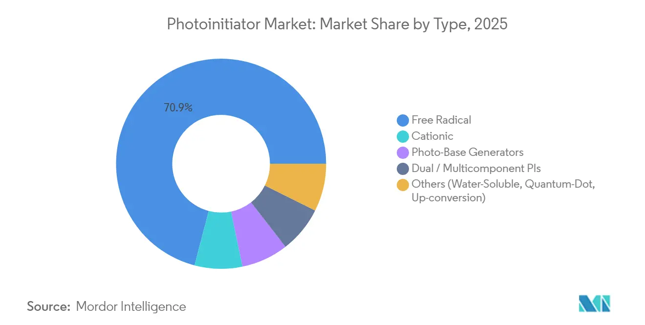 Photoinitiator Market Share by Type, 2025