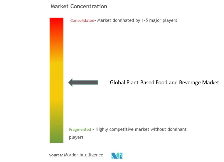 Plant-based Food and Beverages Market Concentration