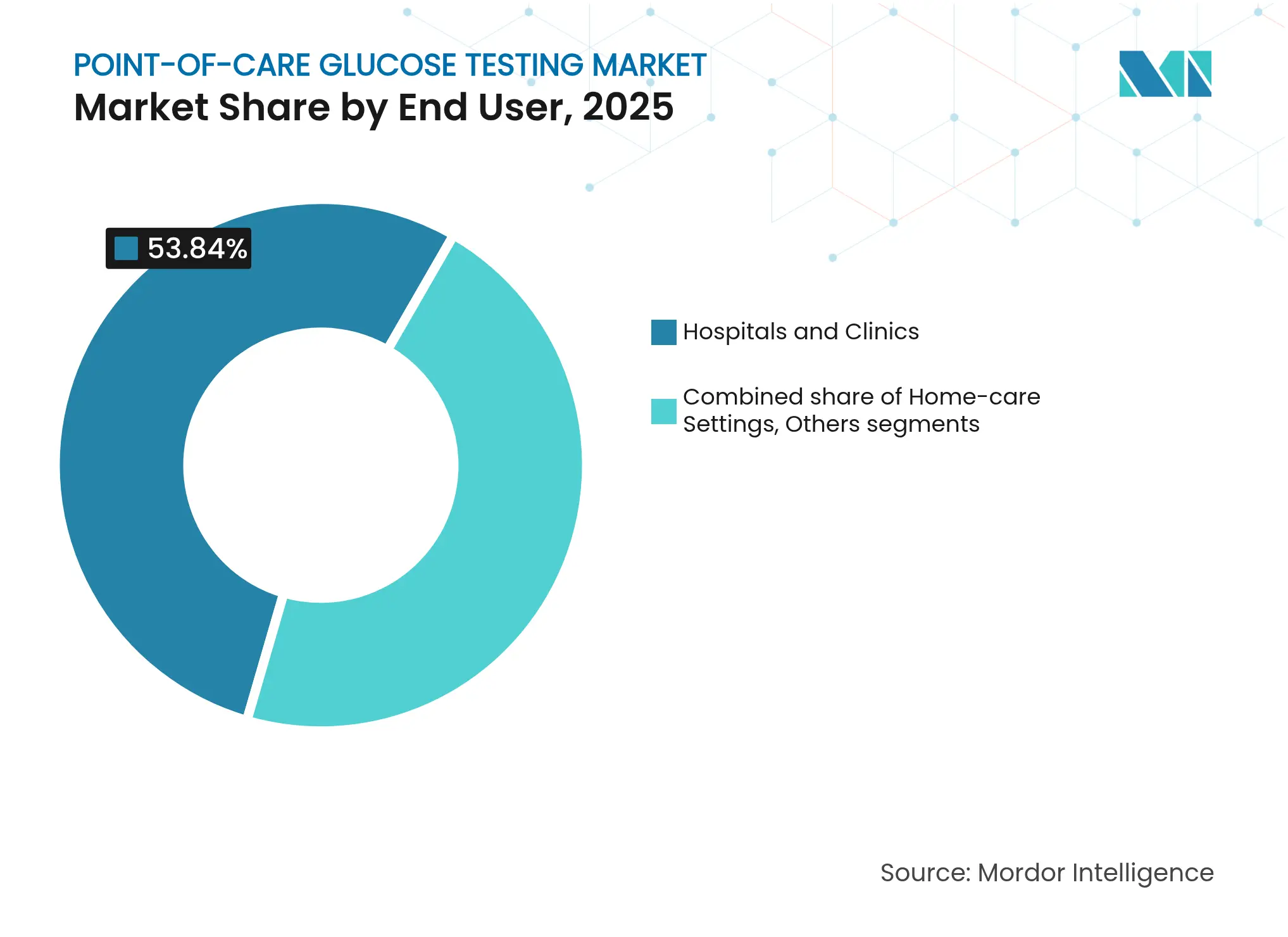 Point-of-Care Glucose Testing Market: Market Share by End User, 2025