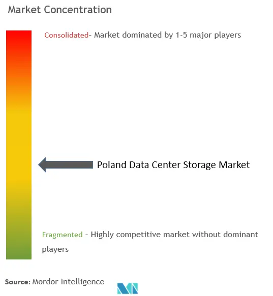 Poland Data Center Storage Market Concentration