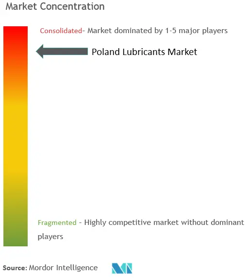 Poland Lubricants Market Concentration