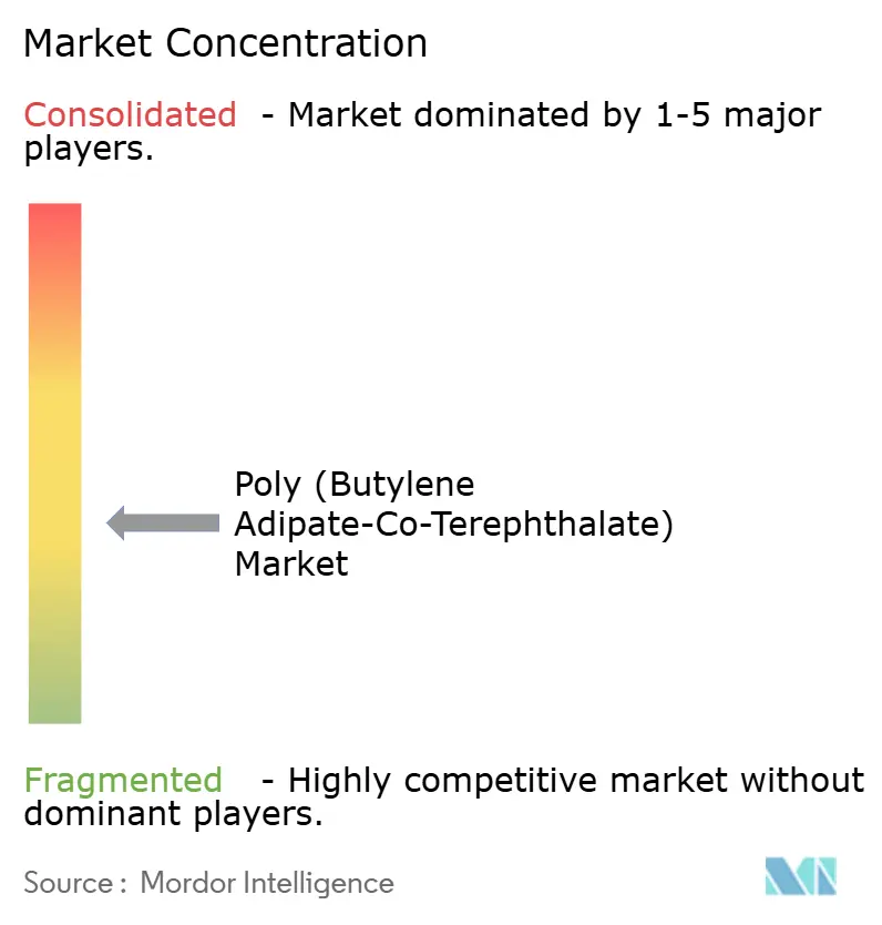 Poly (Butylene Adipate-Co-Terephthalate) Market Concentration