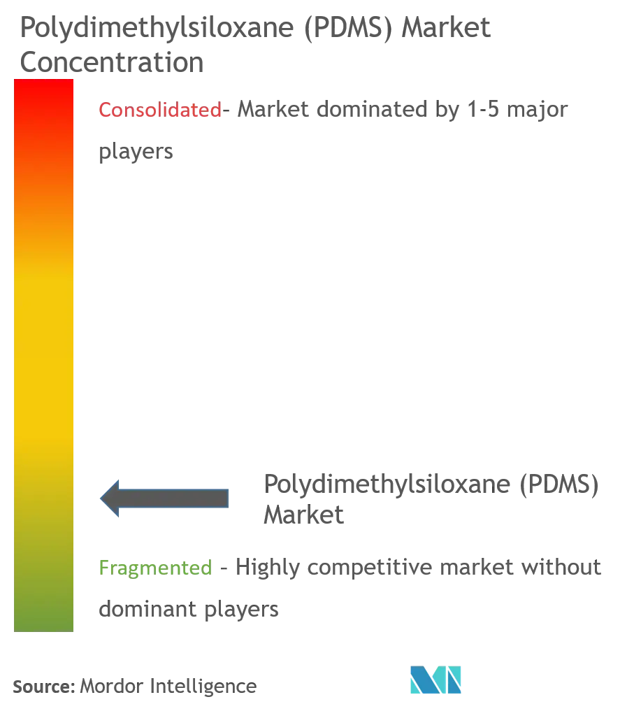 Polydiméthylsiloxane (PDMS)Concentration du marché