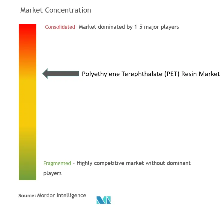Polyethylene Terephthalate (PET) Resin Market Concentration