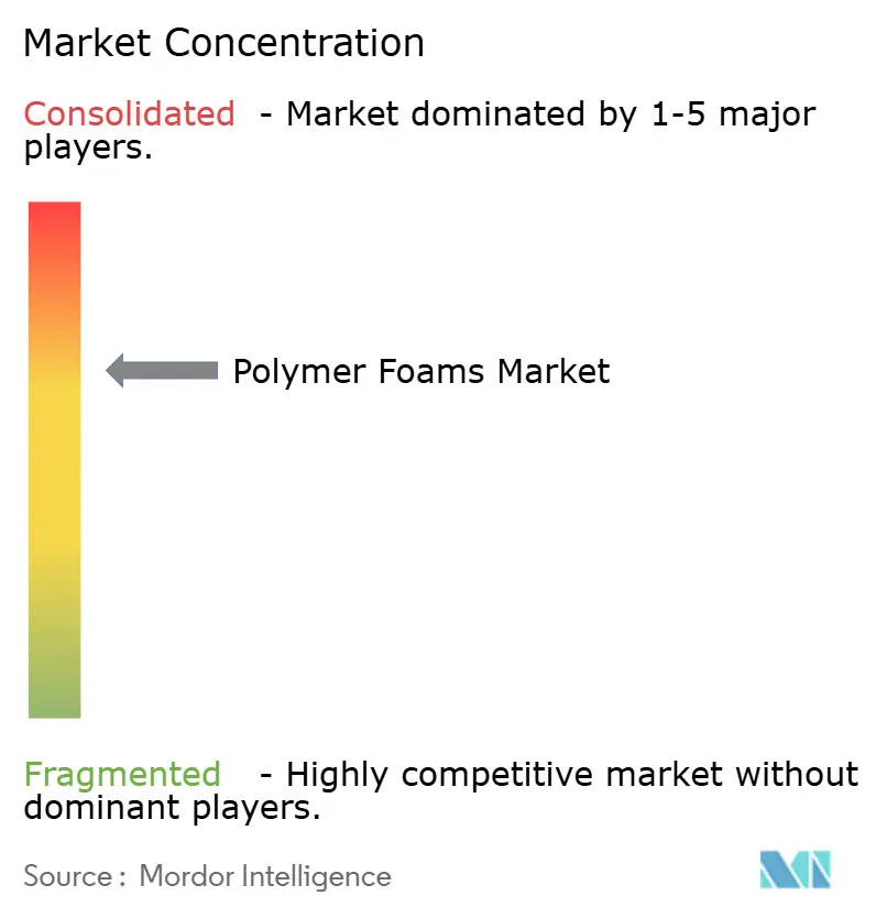 Polymer Foams Market Concentration Polymer Foams Market Concentration