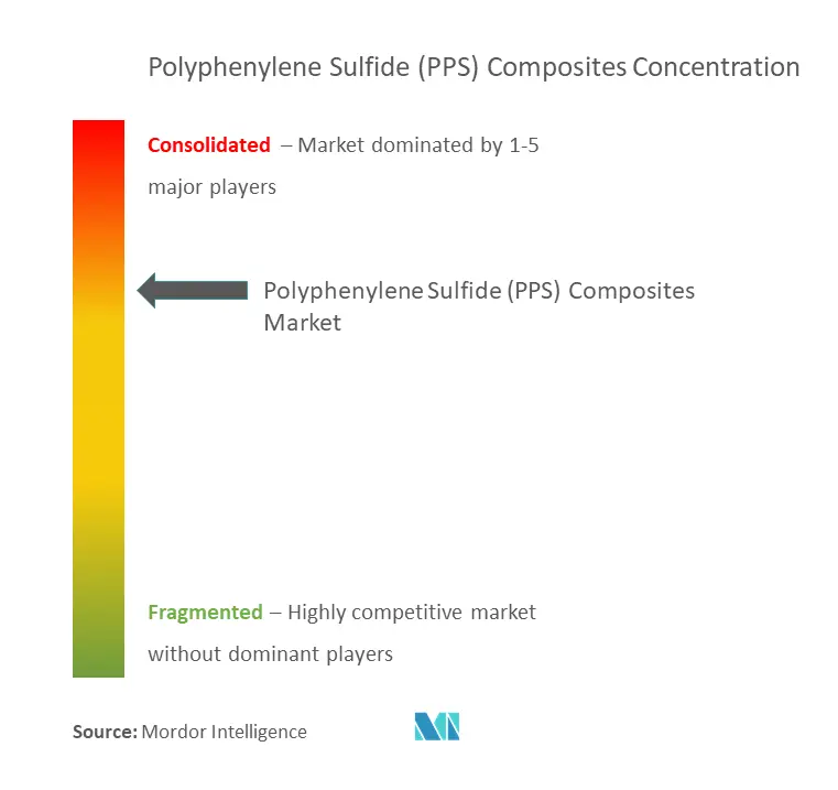 Compuestos de sulfuro de polifenileno (PPS)Concentración del Mercado