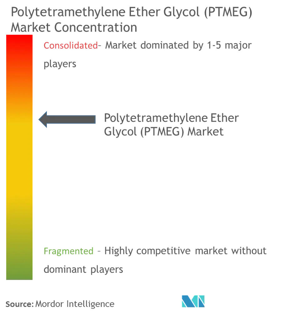 Polytetramethylene Ether Glycol (PTMEG) Market - Market Concentration.png
