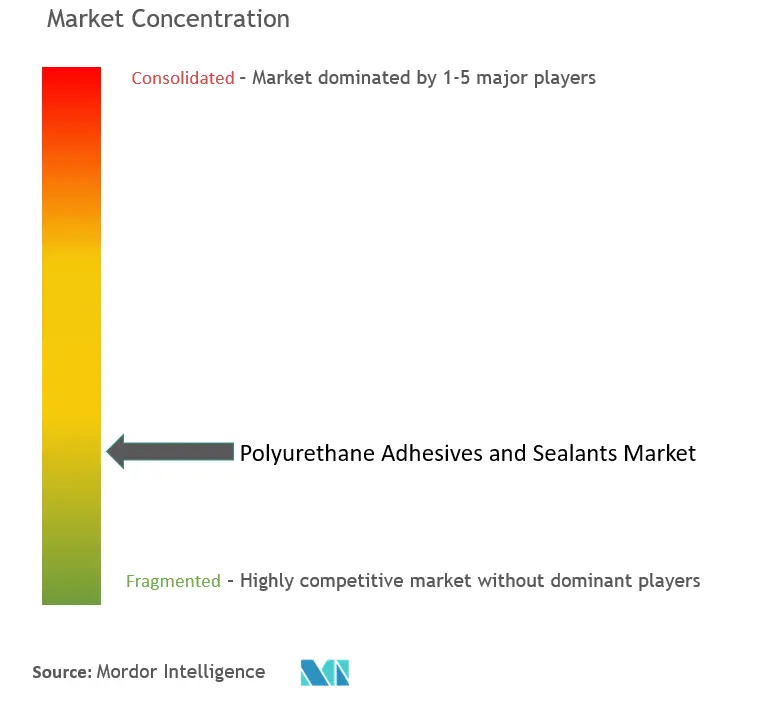 Polyurethane Adhesives and Sealants Market  Concentration