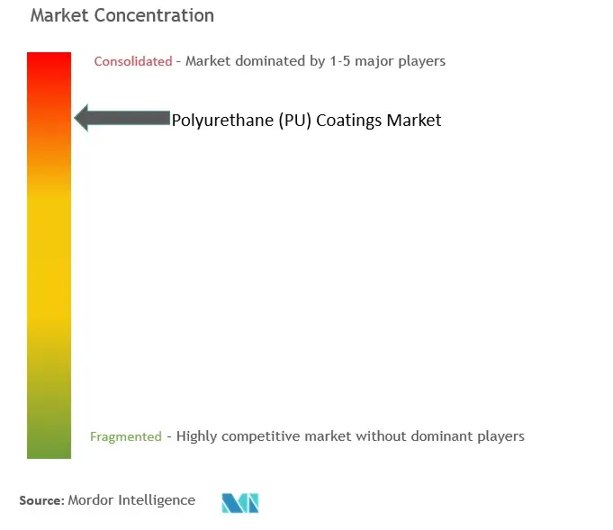 Polyurethane (PU) Coatings Market Concentration