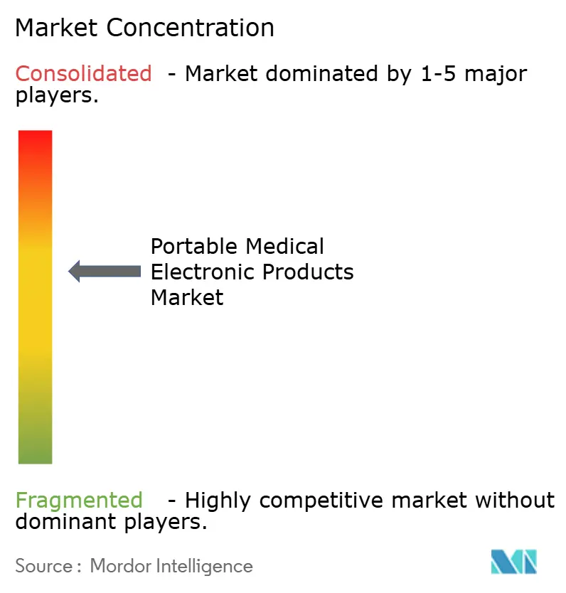 Portable Medical Electronic Products Market Concentration