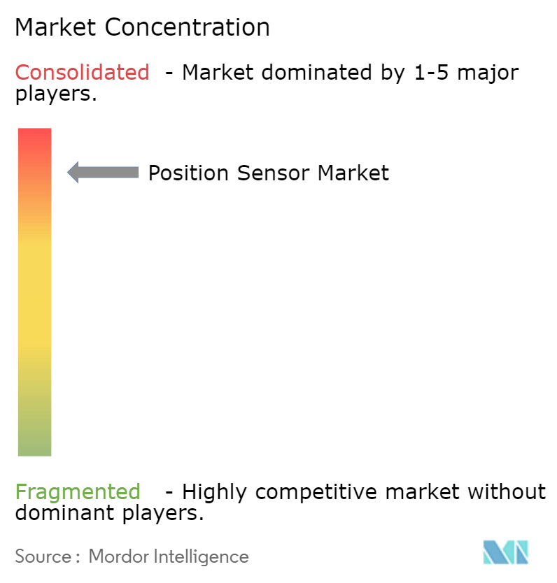 ポジションセンサー市場の集中度