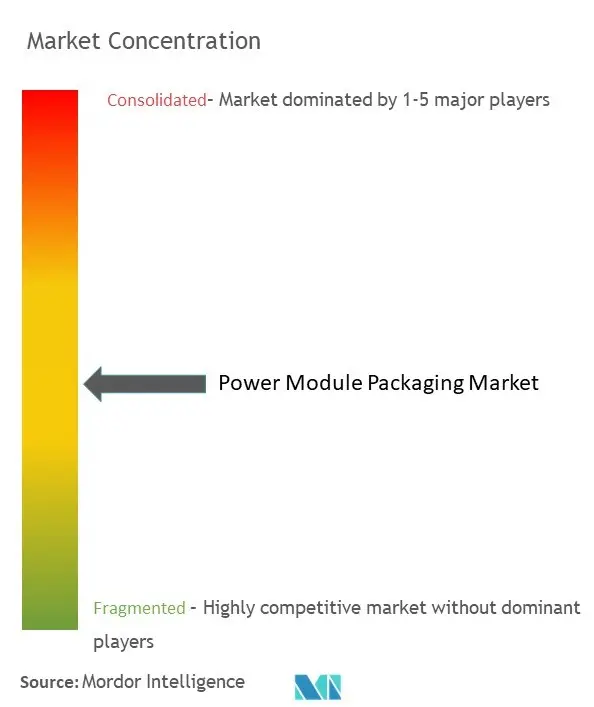 Concentración del mercado de embalaje de módulos de potencia