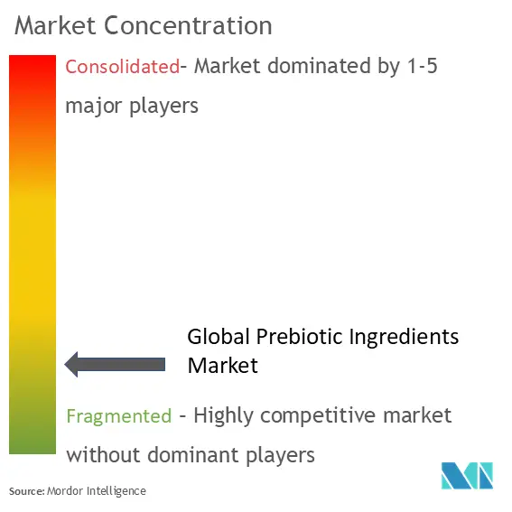 Prebiotic Ingredients Market Concentration