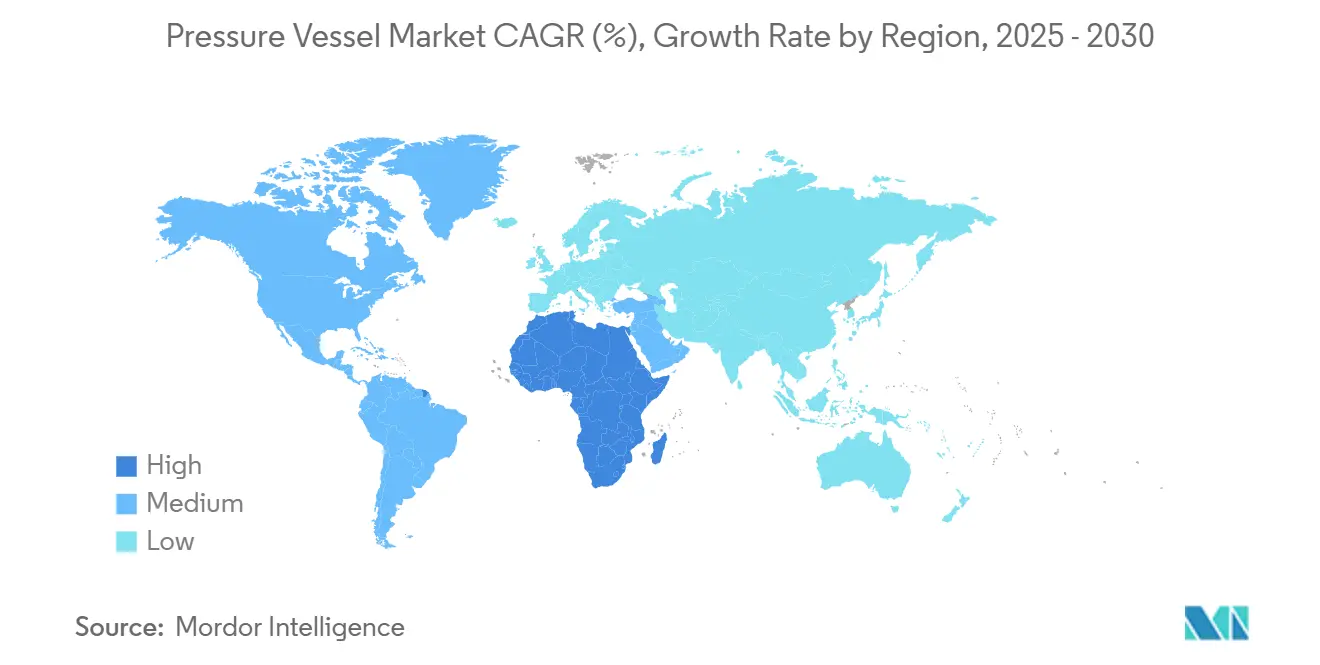 압력 용기 안전 바카라사이트 CAGR(%), 지역별 성장률