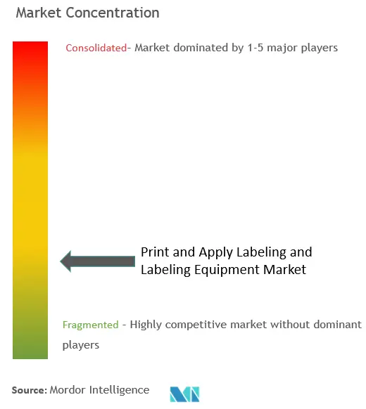 Print and Apply Labeling and Labeling Equipment Market Concentration