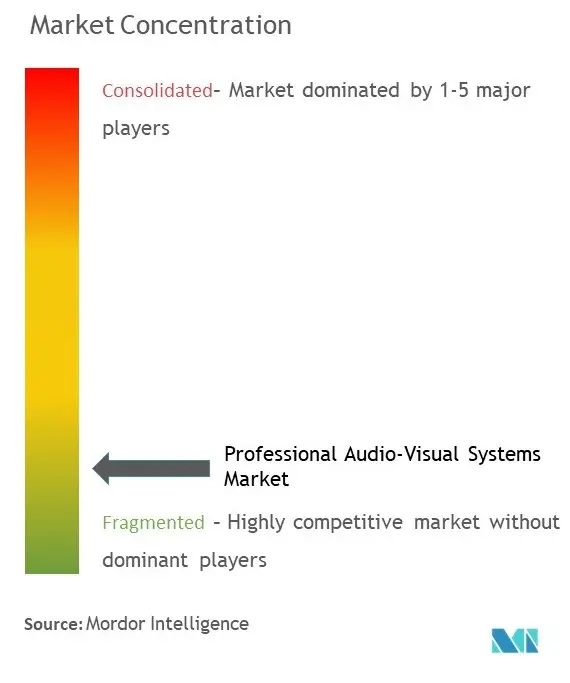 Concentración del mercado de sistemas audiovisuales profesionales