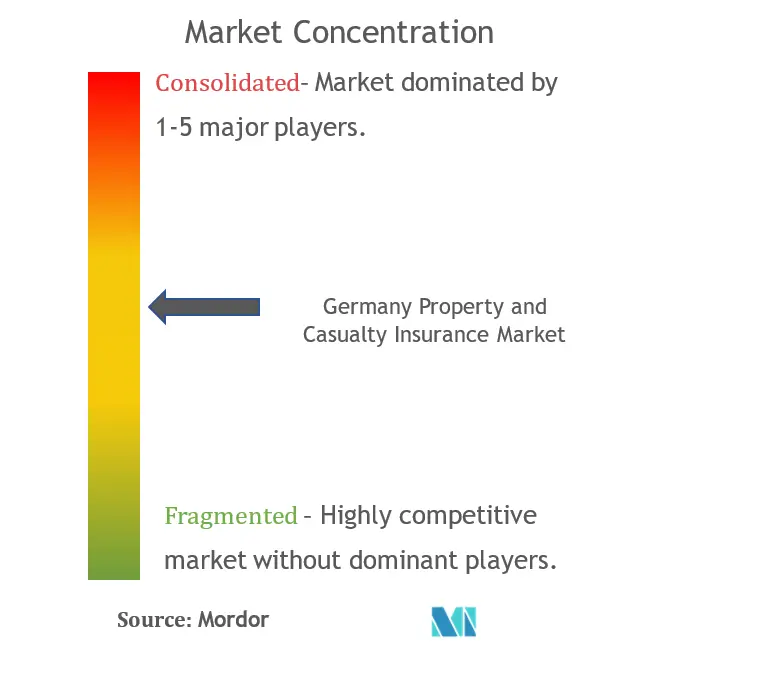 Germany Property & Casualty Insurance Market Concentration
