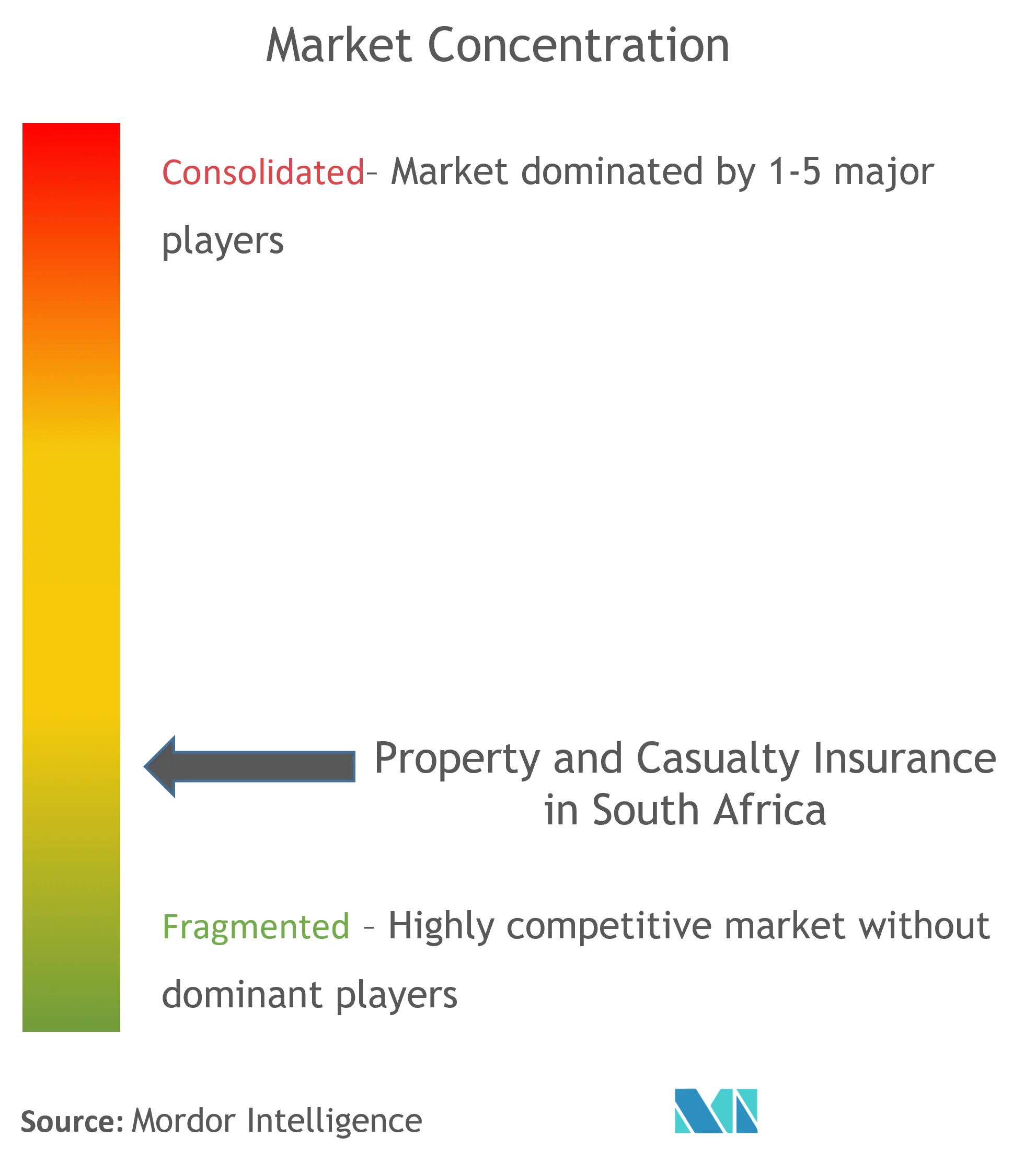 South Africa Property & Casualty Insurance Market Concentration