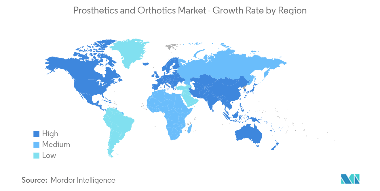 Prosthetics and Orthotics Market - Growth Rate by Region