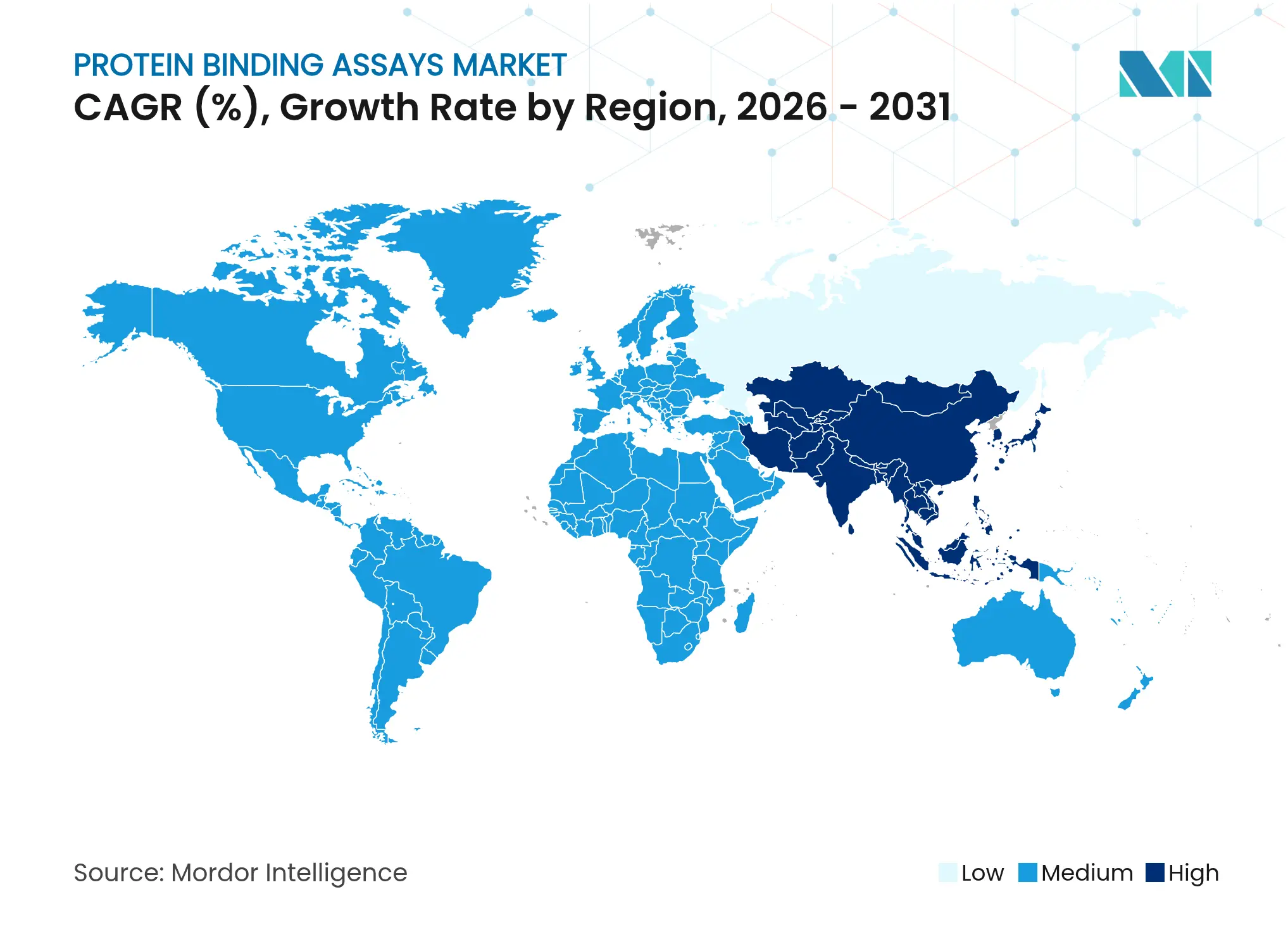 Protein Binding Assays Market CAGR (%), Growth Rate by Region