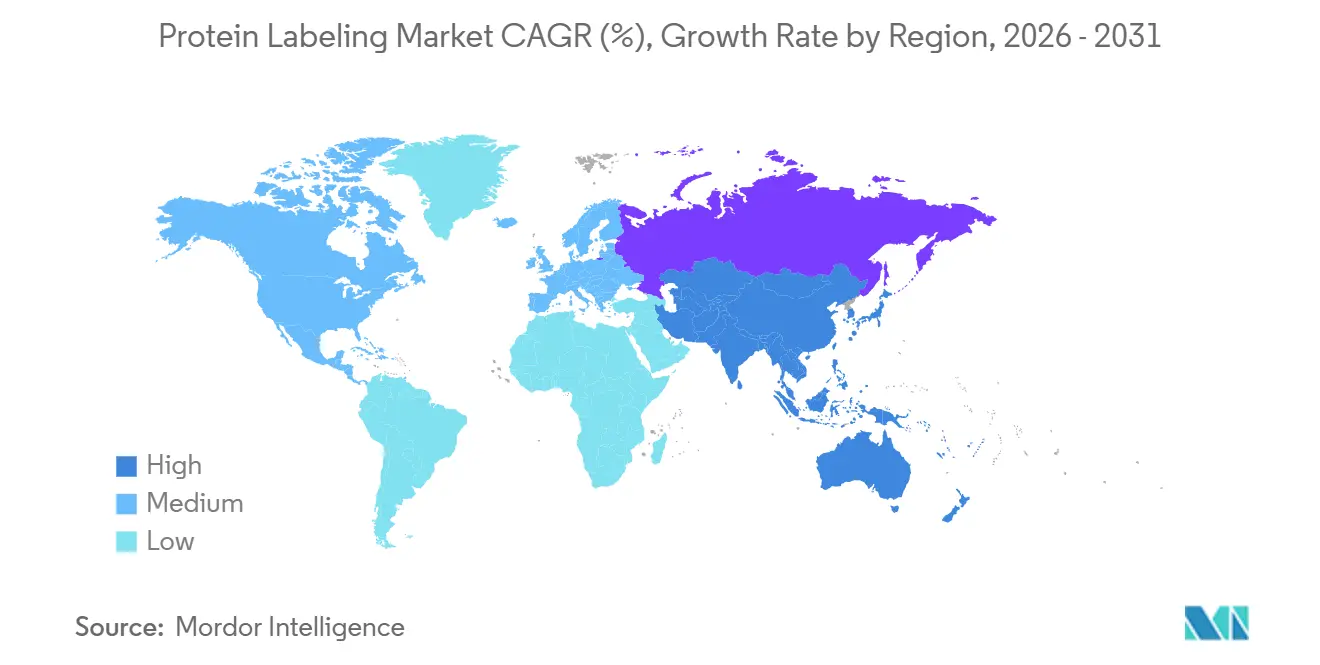 Protein Labeling Market CAGR (%), Growth Rate by Region