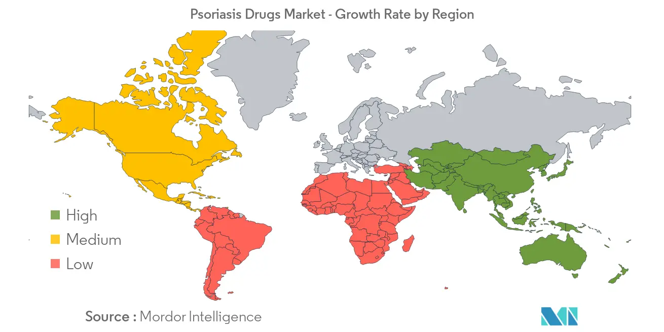 Psoriasis Drugs Market Growth Rate By Region