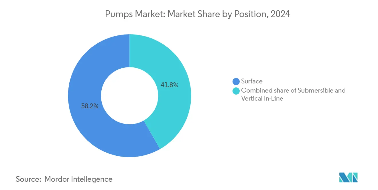 Pumps Market: Market Share by Position