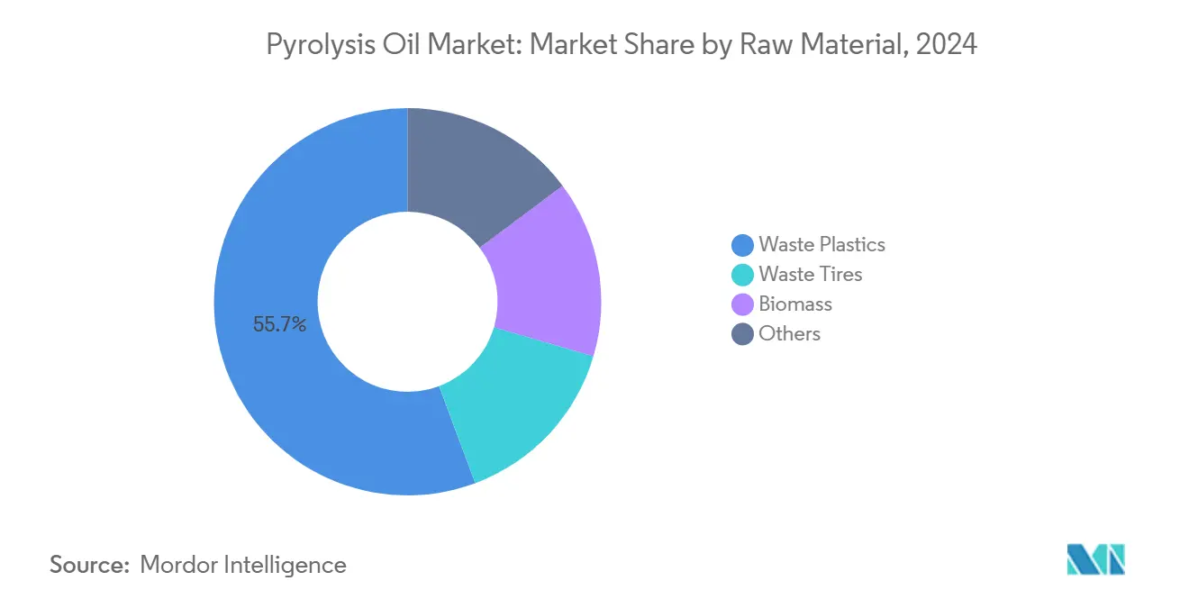 Pyrolysis Oil Market: Market Share by Raw Material