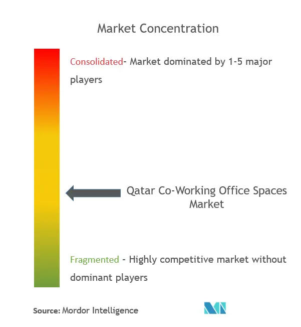 Qatar Co-Working Office Spaces Market - Tập trung thị trường.png