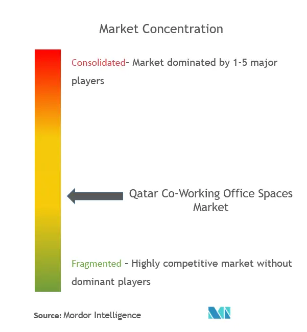 カタールのコワーキングスペース市場 - 市場集中度.png