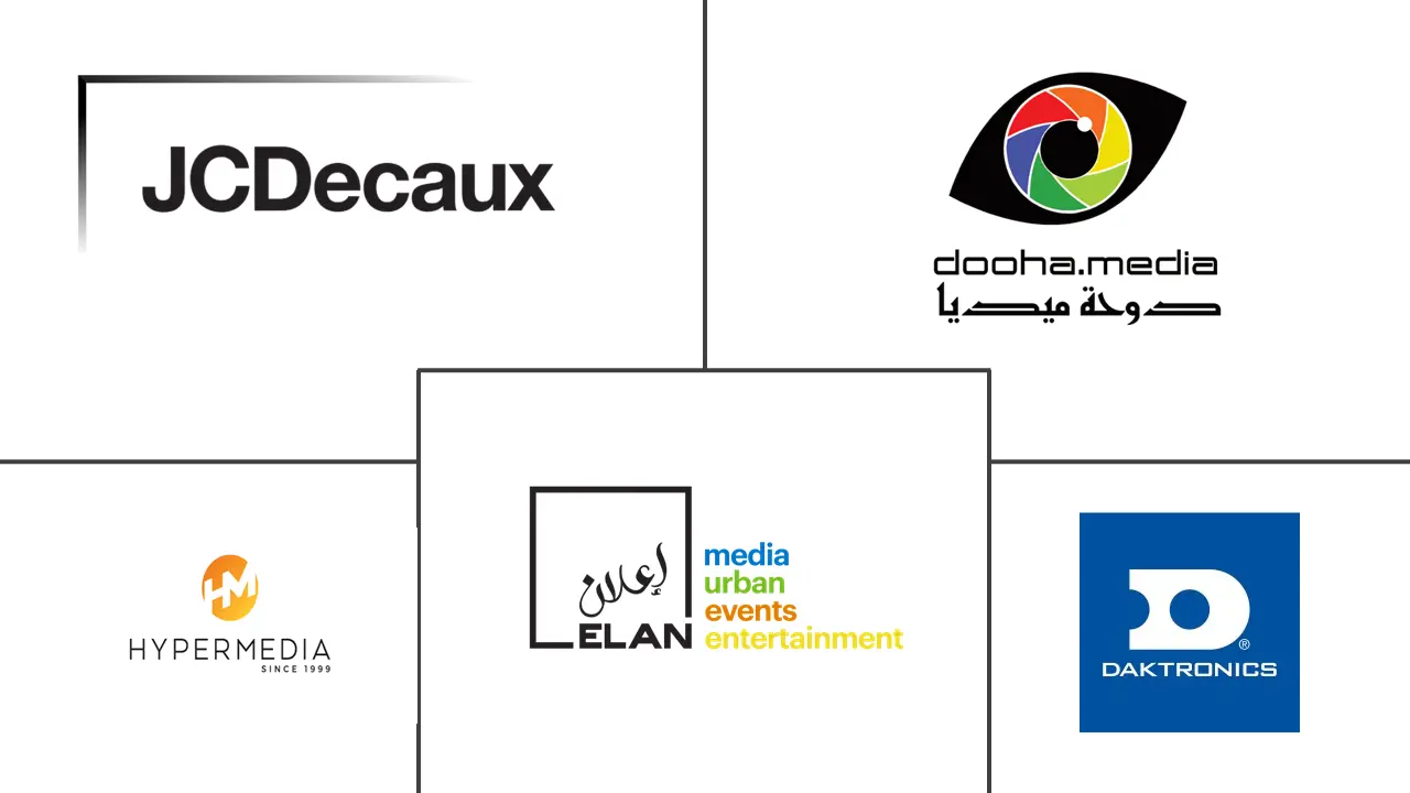 Major players in Qatar OOH and DOOH industry