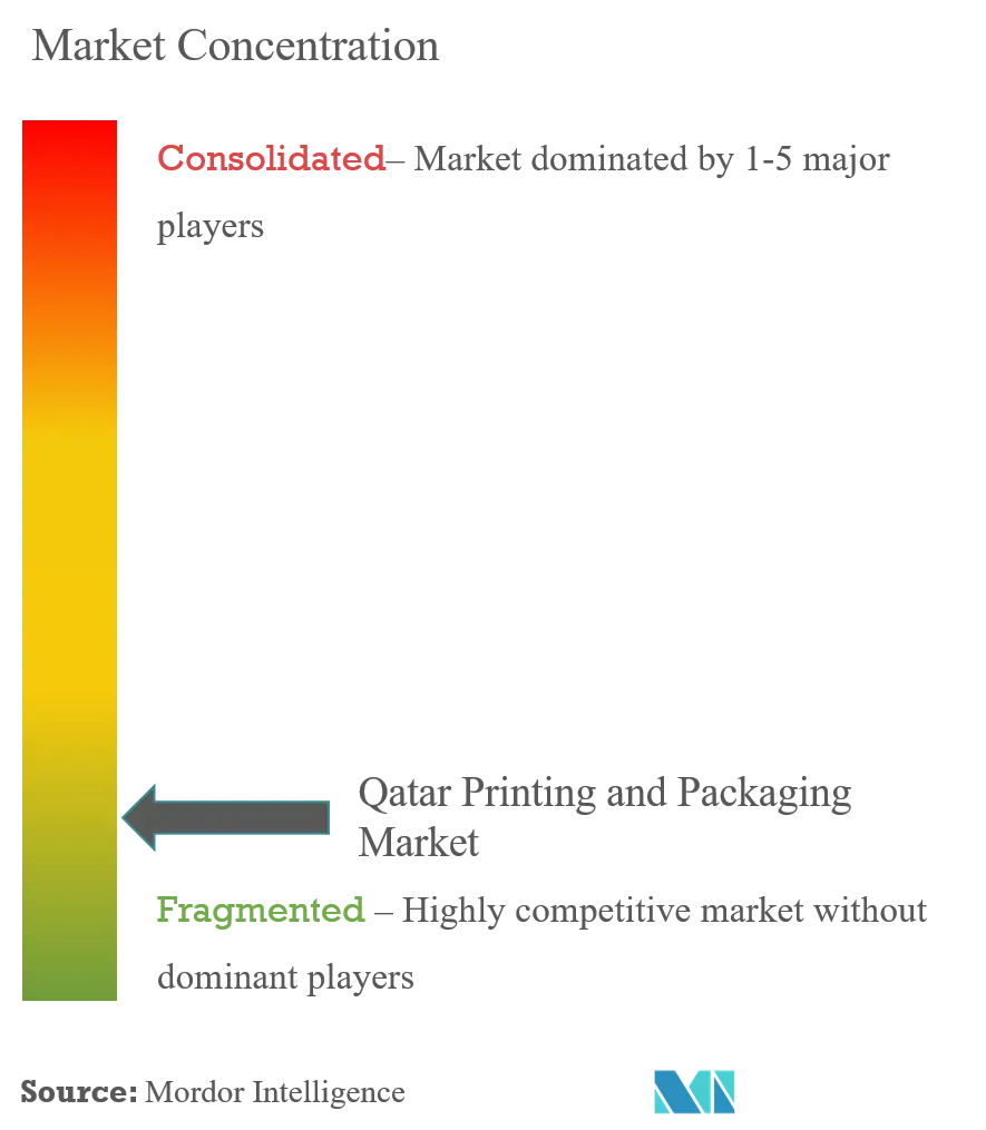 Qatar Printing and Packaging Market Concentration