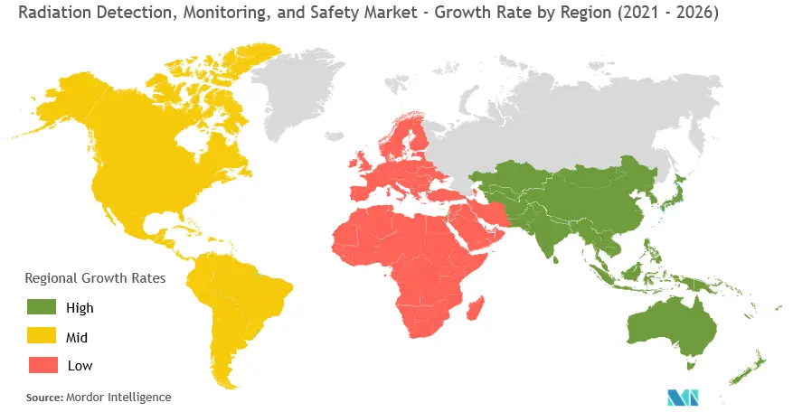  Radiation Detection, Monitoring, and Safety Market Growth by Region