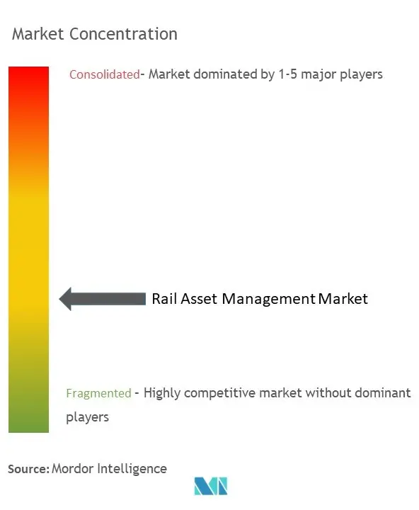 Concentration du marché de la gestion des actifs ferroviaires