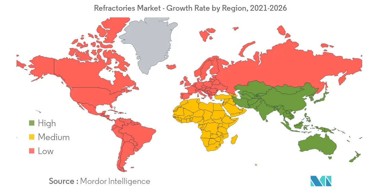 Refractories Market Growth Rate By Region