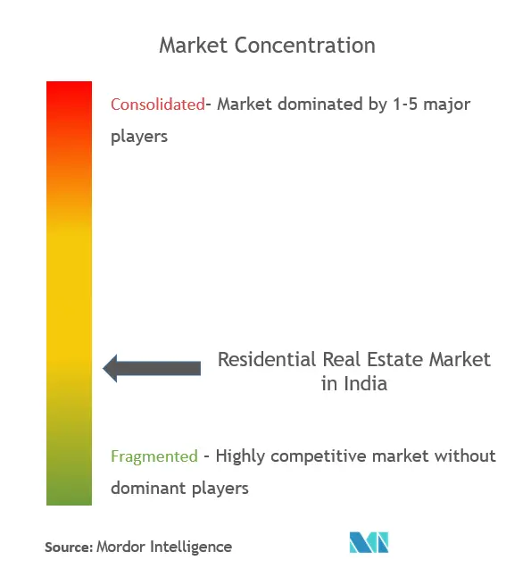 Residential Real Estate Market in India  - Market concentration.png