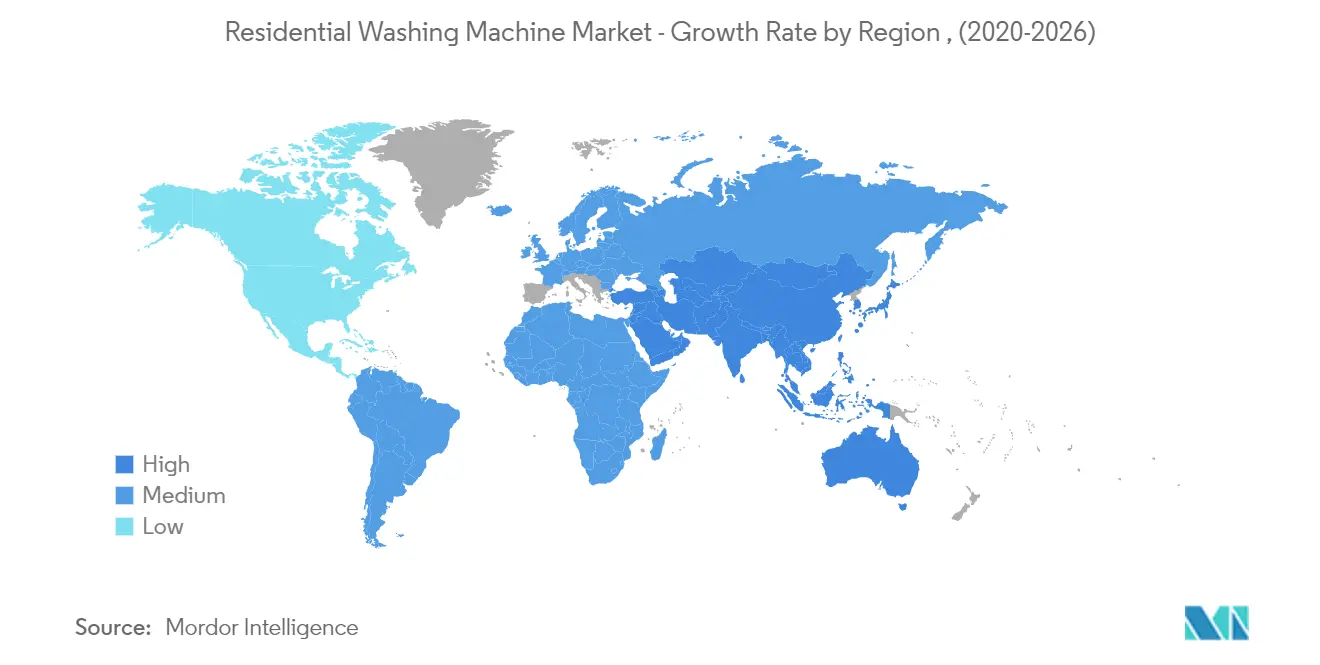 Residential Washing Machine Market Geography Trends