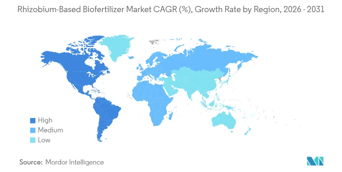 Rhizobium-Based Biofertilizer Market CAGR (%), Growth Rate by Region