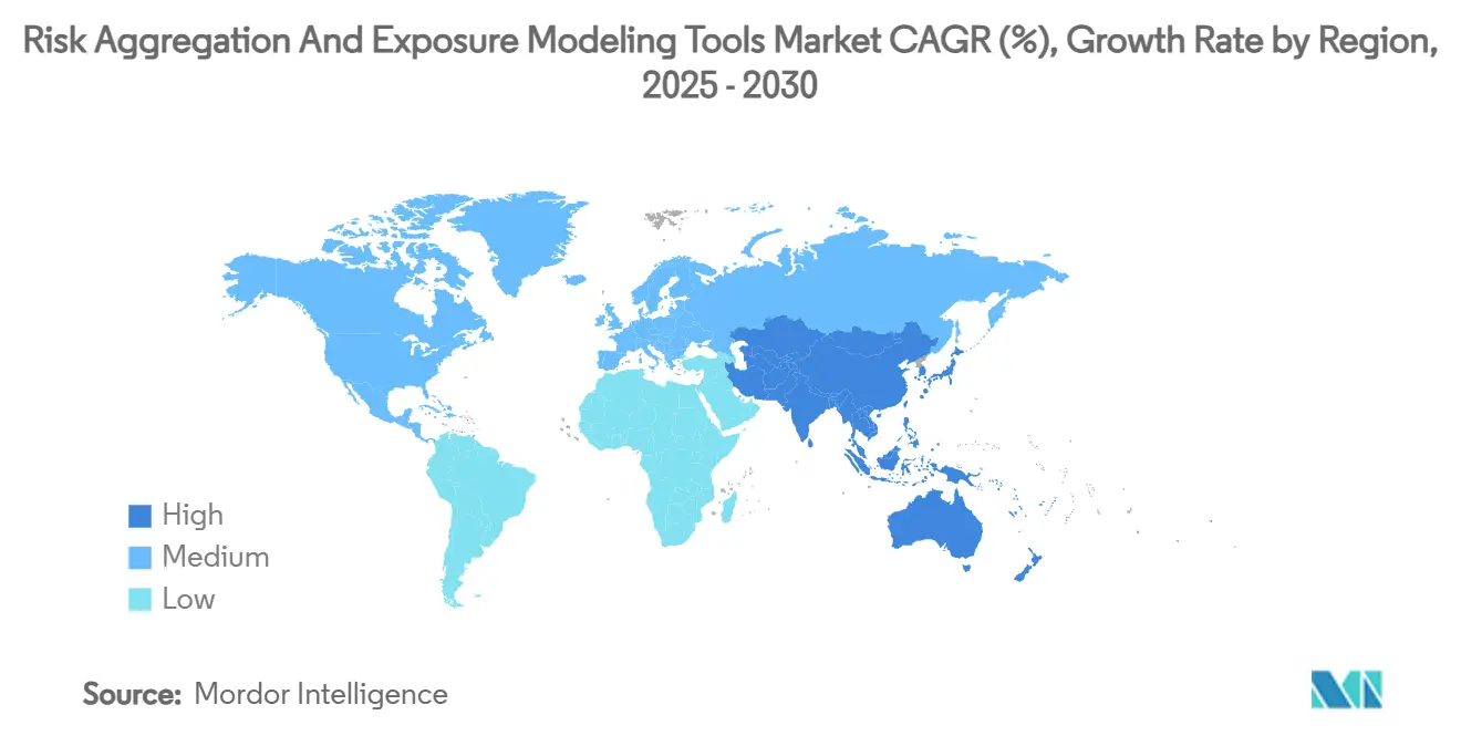 라이브 바카라사이트 집계 및 노출 모델링 도구 시장 CAGR(%), 지역별 성장률