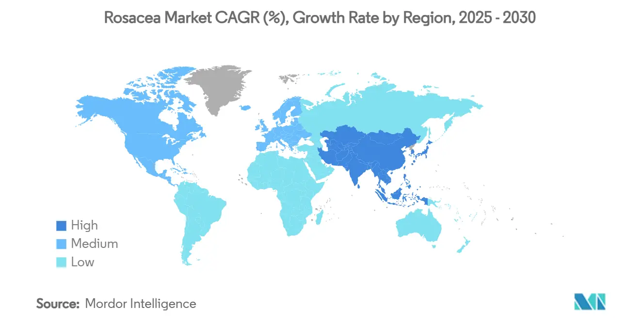 장미진 바카라사이트 통장 CAGR(%), 지역별 성장률