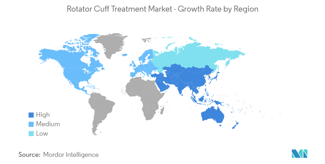 回旋腱板治療市場 - 地域別の成長率