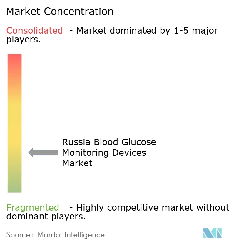 Russia Blood Glucose Monitoring Market Concentration