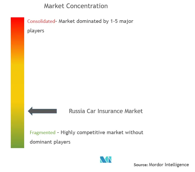 Russia Car Insurance Market Concentration